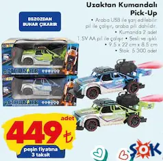 UZAKTAN KUMANDALI PİCK-UP OYUNCAK ARABA